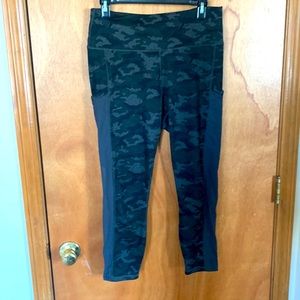 Fabletics athletic leggings with side mesh pocket